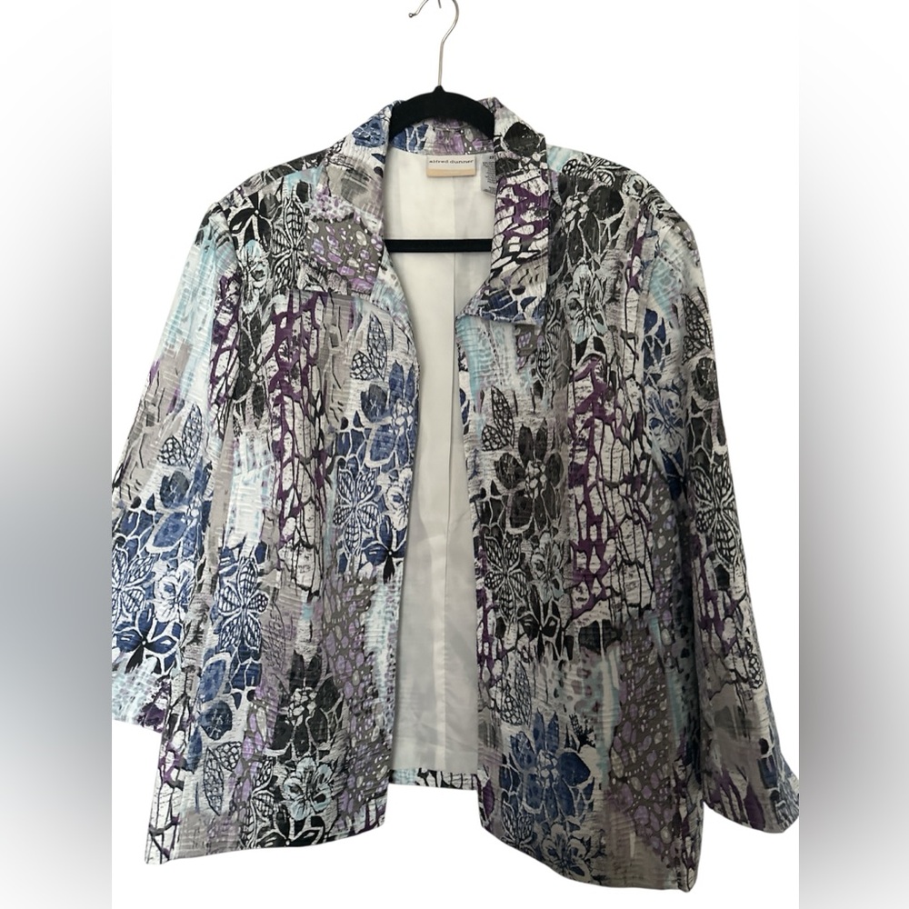 Alfred Dunner plus size 22W open front blazer